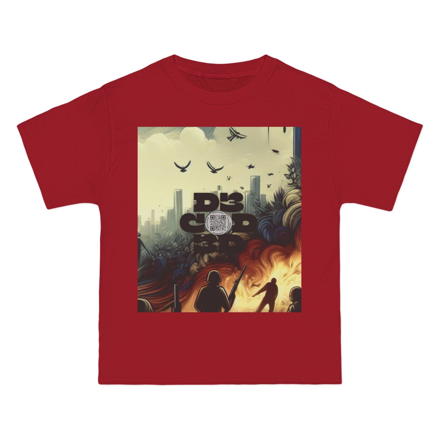 ENCODED | FEAR NO EVIL Unisex Beefy-T® Short-Sleeve T-Shirt