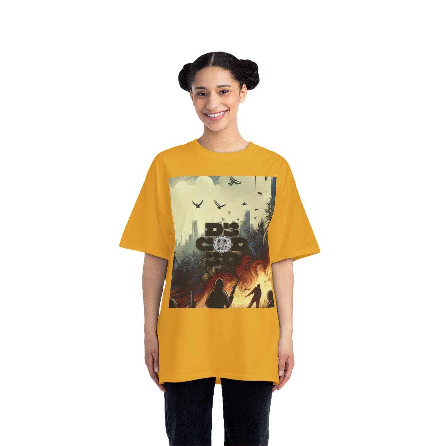ENCODED | FEAR NO EVIL Unisex Beefy-T® Short-Sleeve T-Shirt