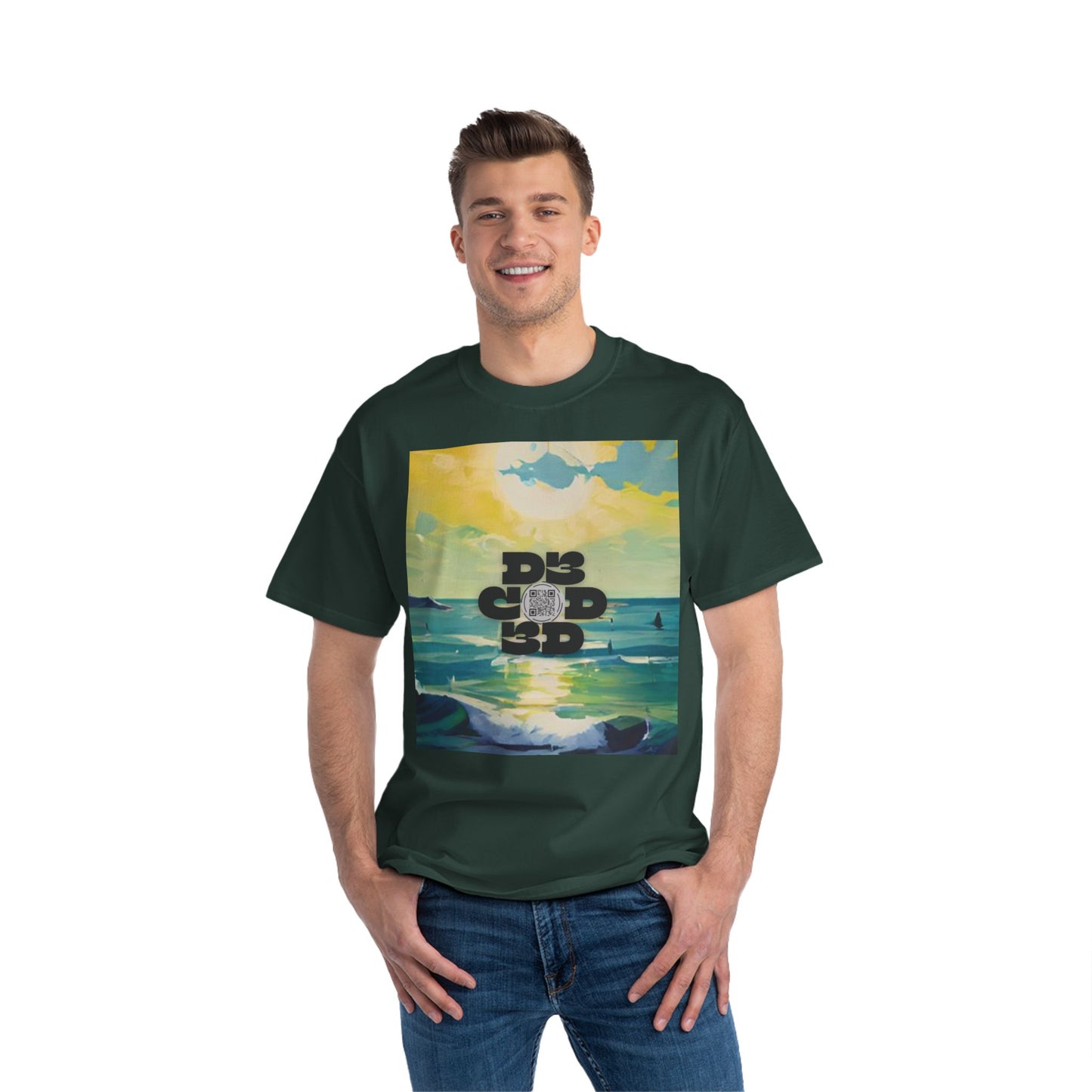 DECODED | FIND YOUR HAPPY PLACE | Unisex Beefy-T® Short-Sleeve T-Shirt