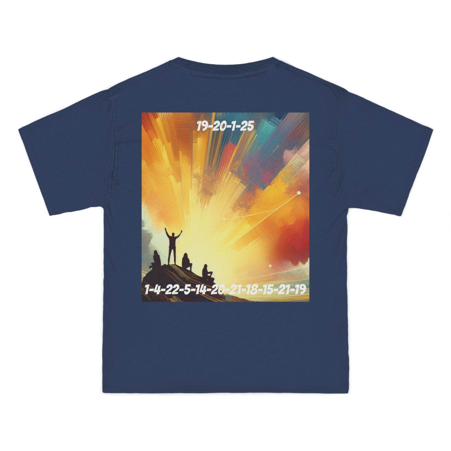 ENCODED | STAY ADVENTUROUS Unisex Beefy-T® Short-Sleeve T-Shirt