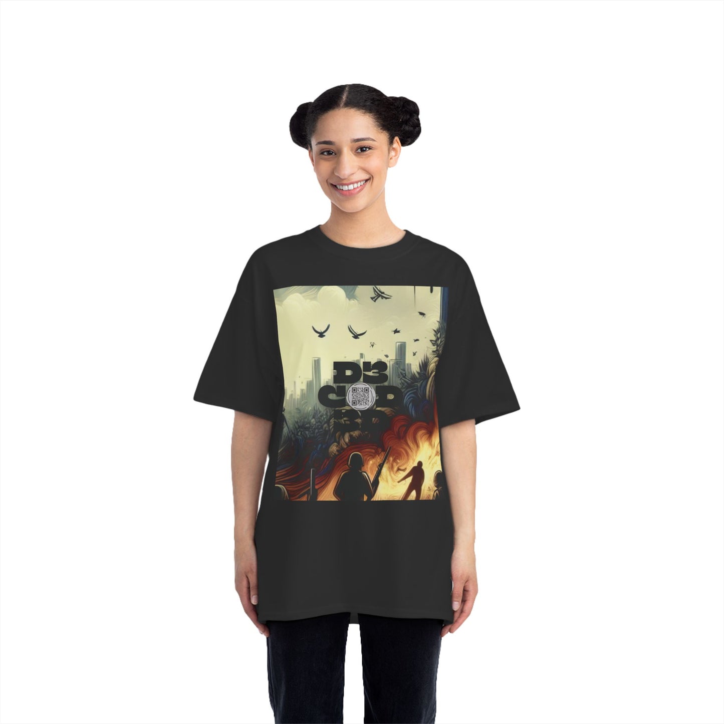 ENCODED | FEAR NO EVIL Unisex Beefy-T® Short-Sleeve T-Shirt