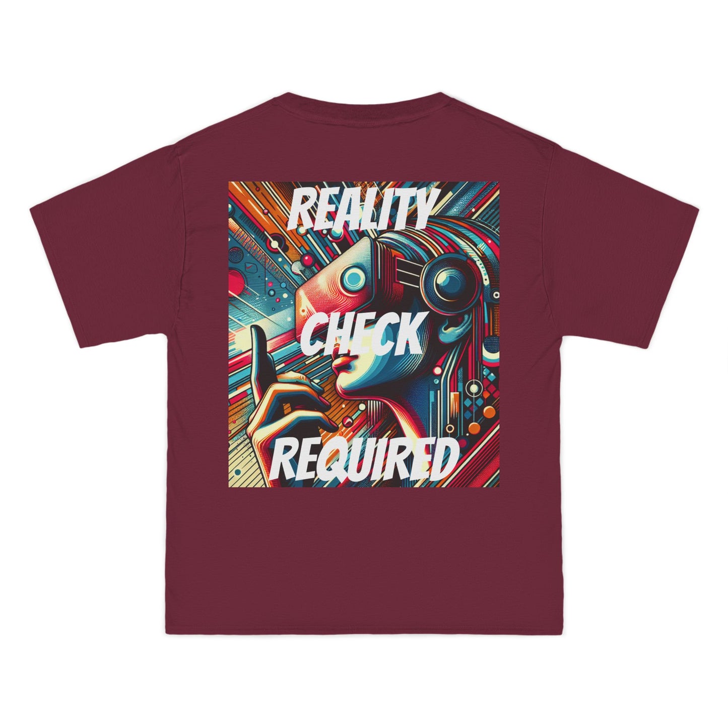 DECODED | REALITY CHECK REQUIRED | Unisex Beefy-T® Short-Sleeve T-Shirt