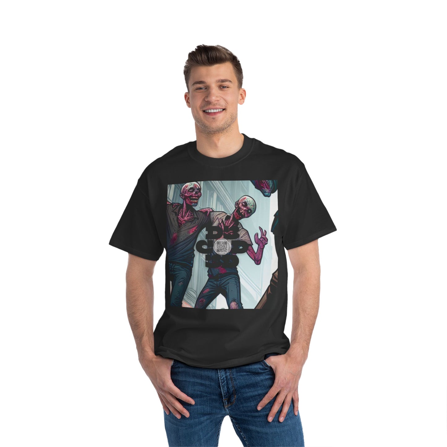 NO CODE | LOVE CONQUERS ALL | Unisex Beefy-T® Short-Sleeve T-Shirt