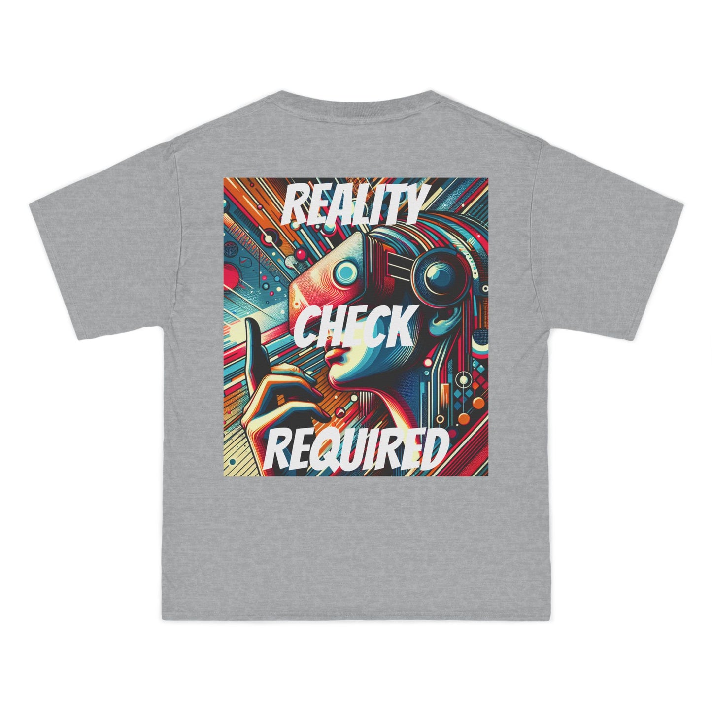 DECODED | REALITY CHECK REQUIRED | Unisex Beefy-T® Short-Sleeve T-Shirt