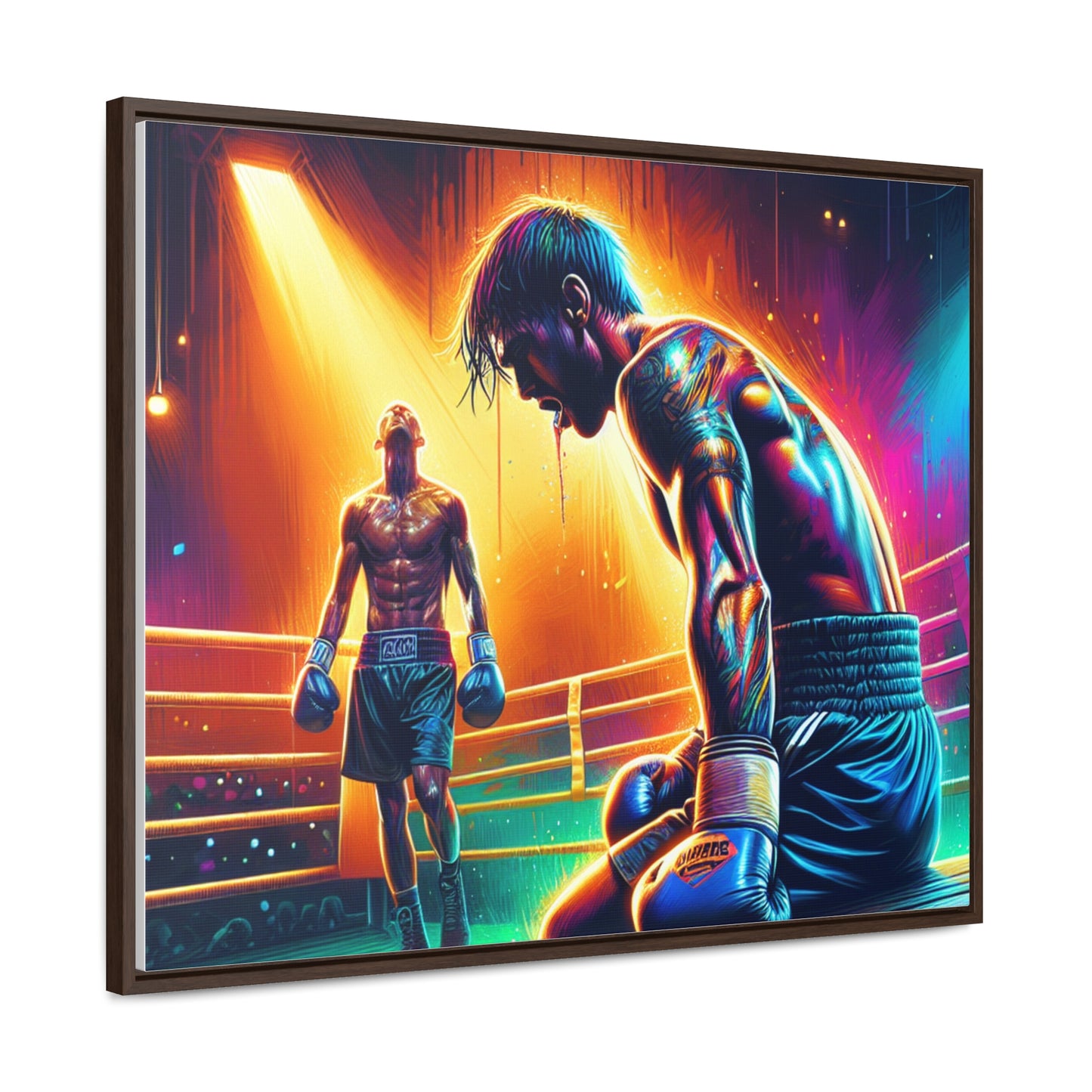 DEFY DEFEAT | Horizontal Framed Canvas