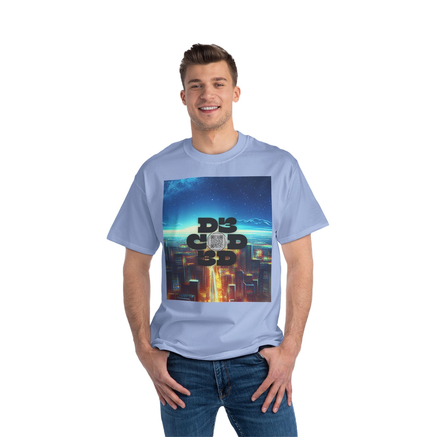 ENCODED | STAY TO SEE WHY IT WAS WORTH IT Unisex Beefy-T® short-sleeve T-Shirt
