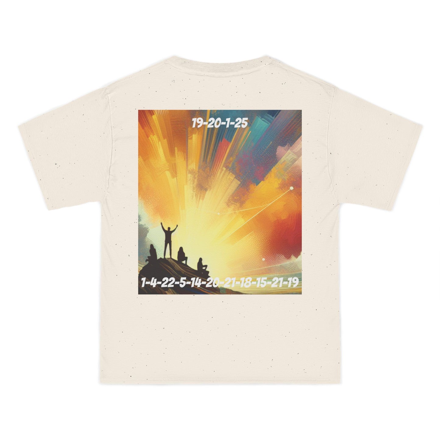 ENCODED | STAY ADVENTUROUS Unisex Beefy-T® Short-Sleeve T-Shirt