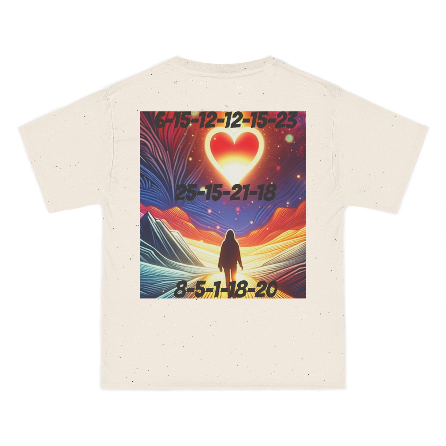 ENCODED | FOLLOW YOUR HEART Unisex Beefy-T® Short-Sleeve T-Shirt