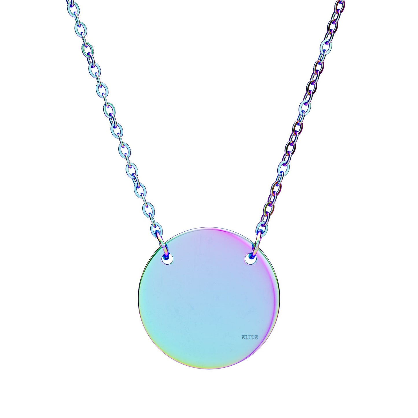 Engravable Circle Necklace — Personalized Disc Pendant Necklace
