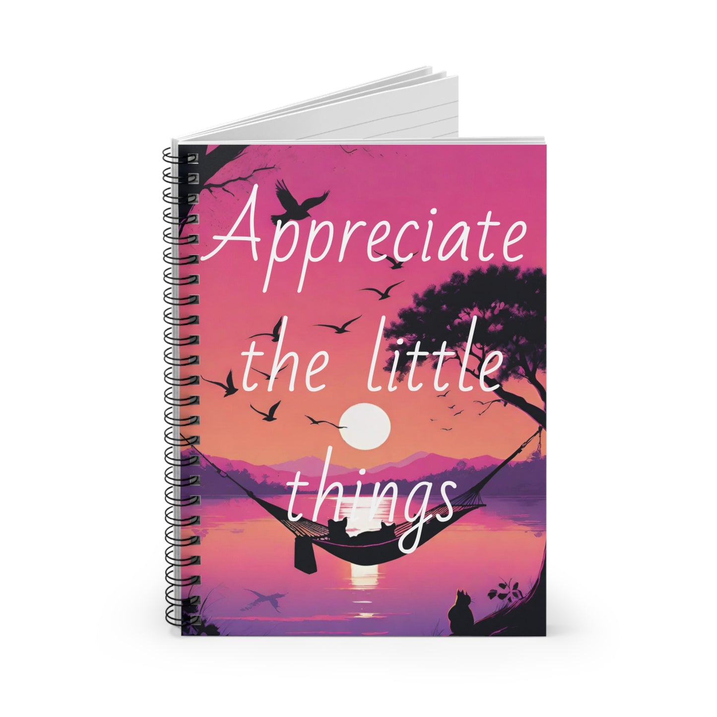 D3C0D3D | APPRECIATE THE LITTLE THINGS | SPIRAL NOTEBOOK