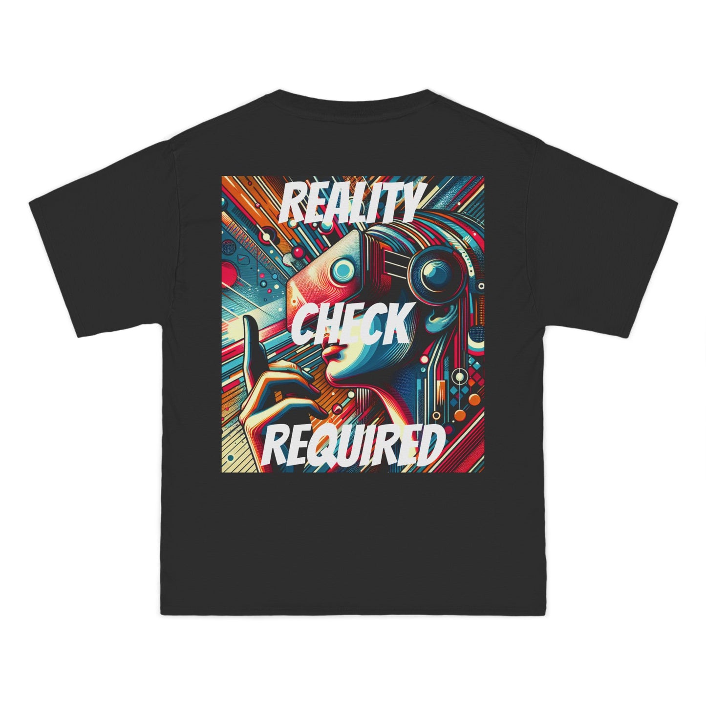 DECODED | REALITY CHECK REQUIRED | Unisex Beefy-T® Short-Sleeve T-Shirt