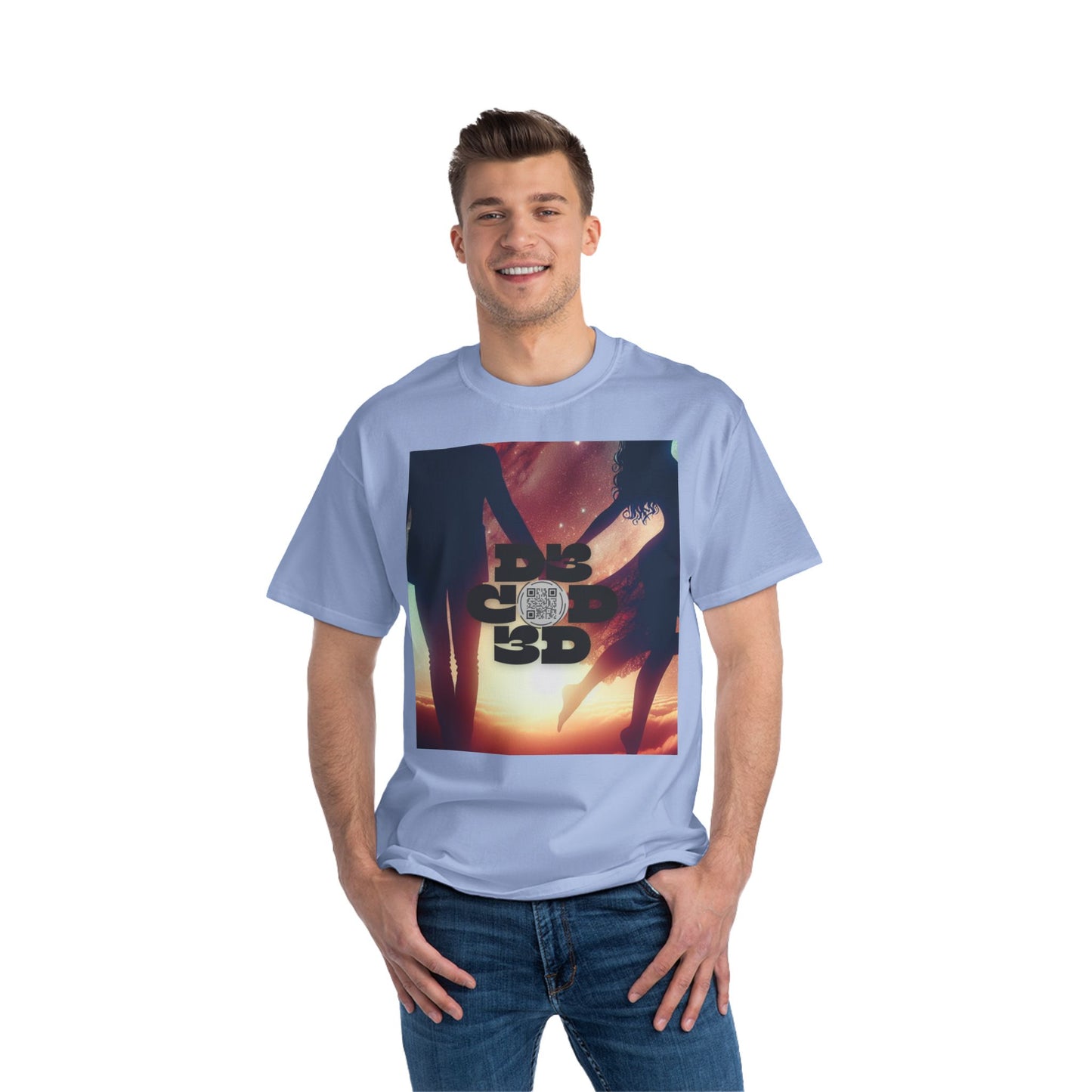 ENCODED | LOVE AND BE LOVED Unisex Beefy-T® short-sleeve T-shirt