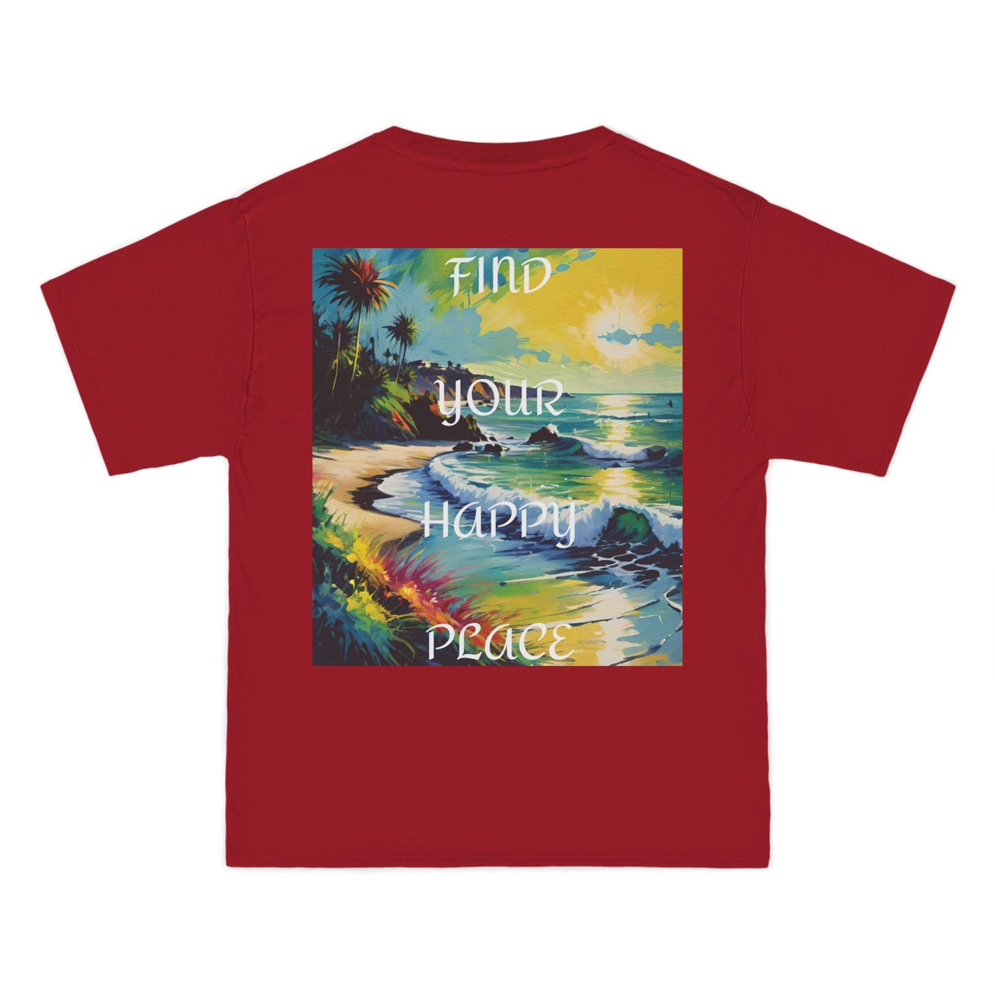 DECODED | FIND YOUR HAPPY PLACE | Unisex Beefy-T® Short-Sleeve T-Shirt