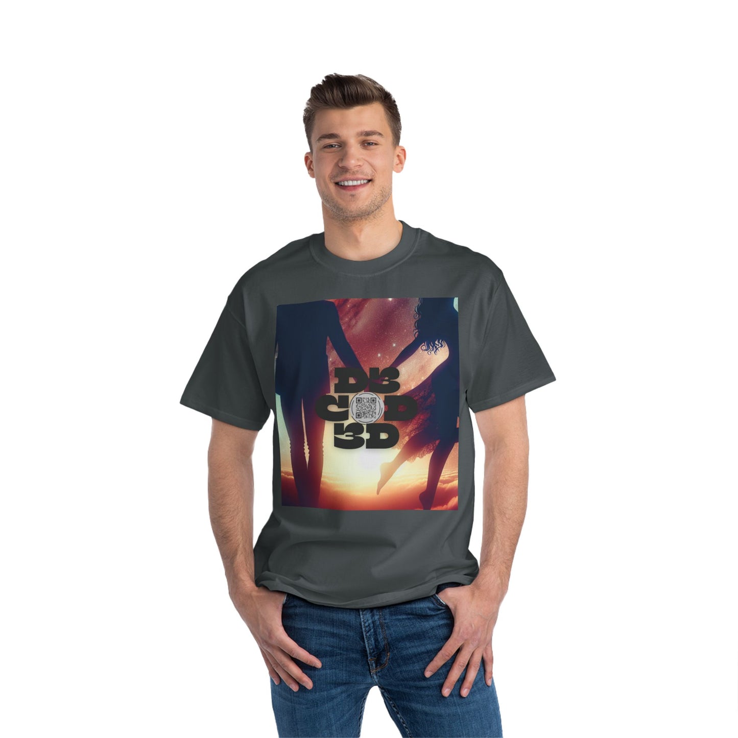 ENCODED | LOVE AND BE LOVED Unisex Beefy-T® short-sleeve T-shirt