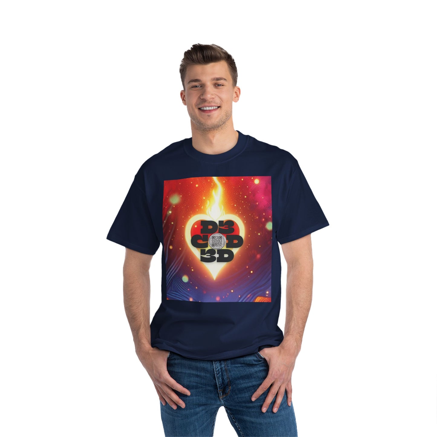 DECODED | FOLLOW YOUR HEART | Unisex Beefy-T® Short-Sleeve T-Shirt