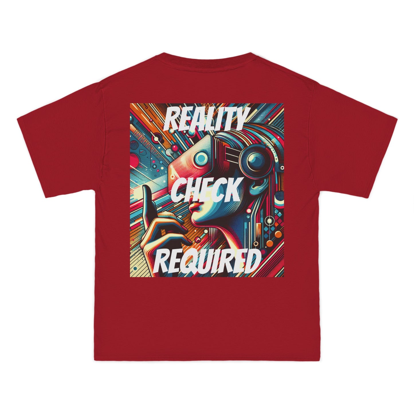 DECODED | REALITY CHECK REQUIRED | Unisex Beefy-T® Short-Sleeve T-Shirt