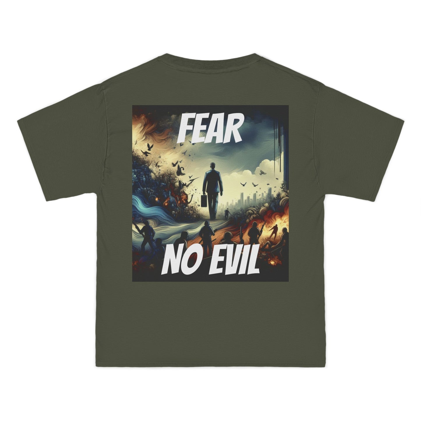DECODED | FEAR NO EVIL | Unisex Beefy-T® Short-Sleeve T-Shirt