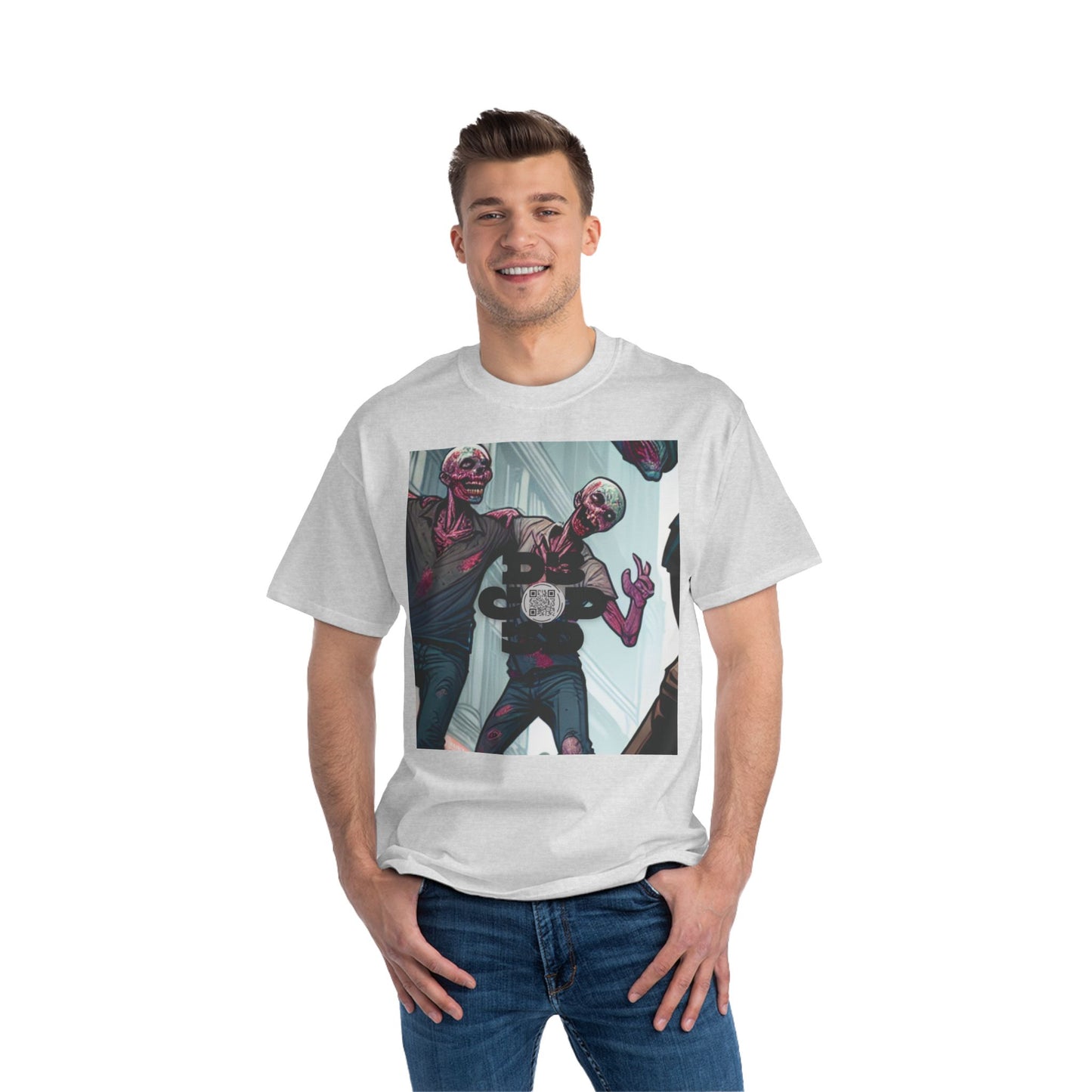 NO CODE | LOVE CONQUERS ALL | Unisex Beefy-T® Short-Sleeve T-Shirt