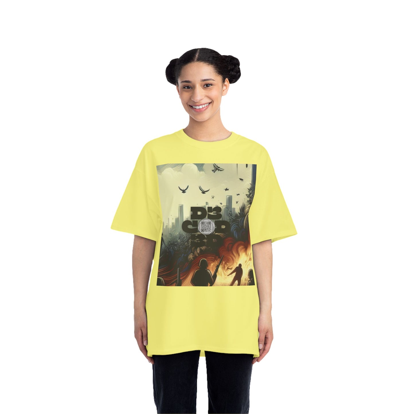 ENCODED | FEAR NO EVIL Unisex Beefy-T® Short-Sleeve T-Shirt