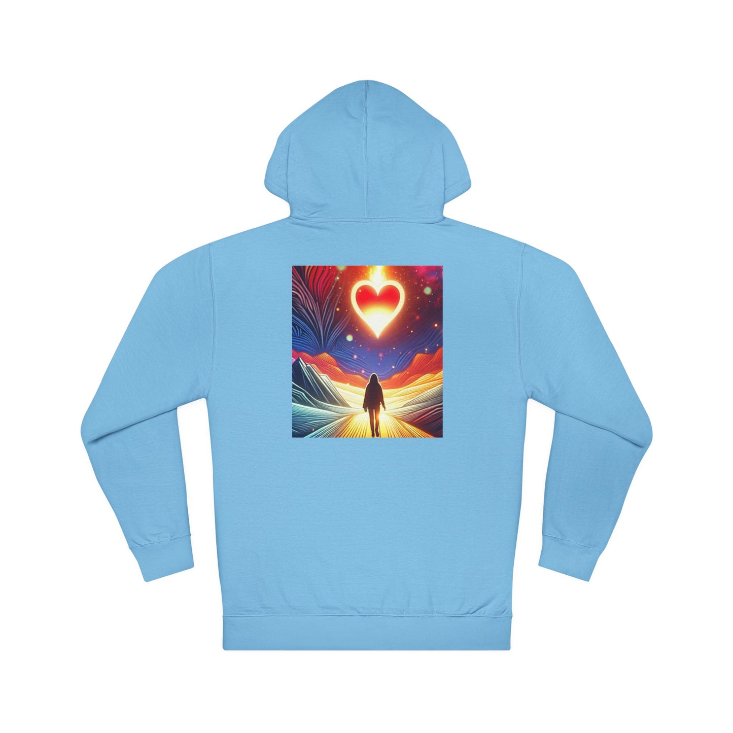 NO CODE | FOLLOW YOUR HEART | Unisex Hooded Sweatshirt