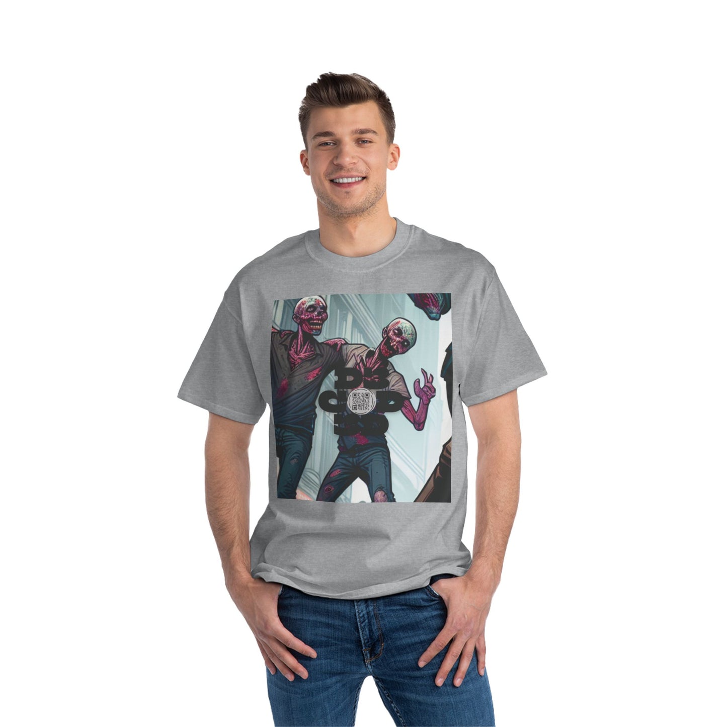 NO CODE | LOVE CONQUERS ALL | Unisex Beefy-T® Short-Sleeve T-Shirt