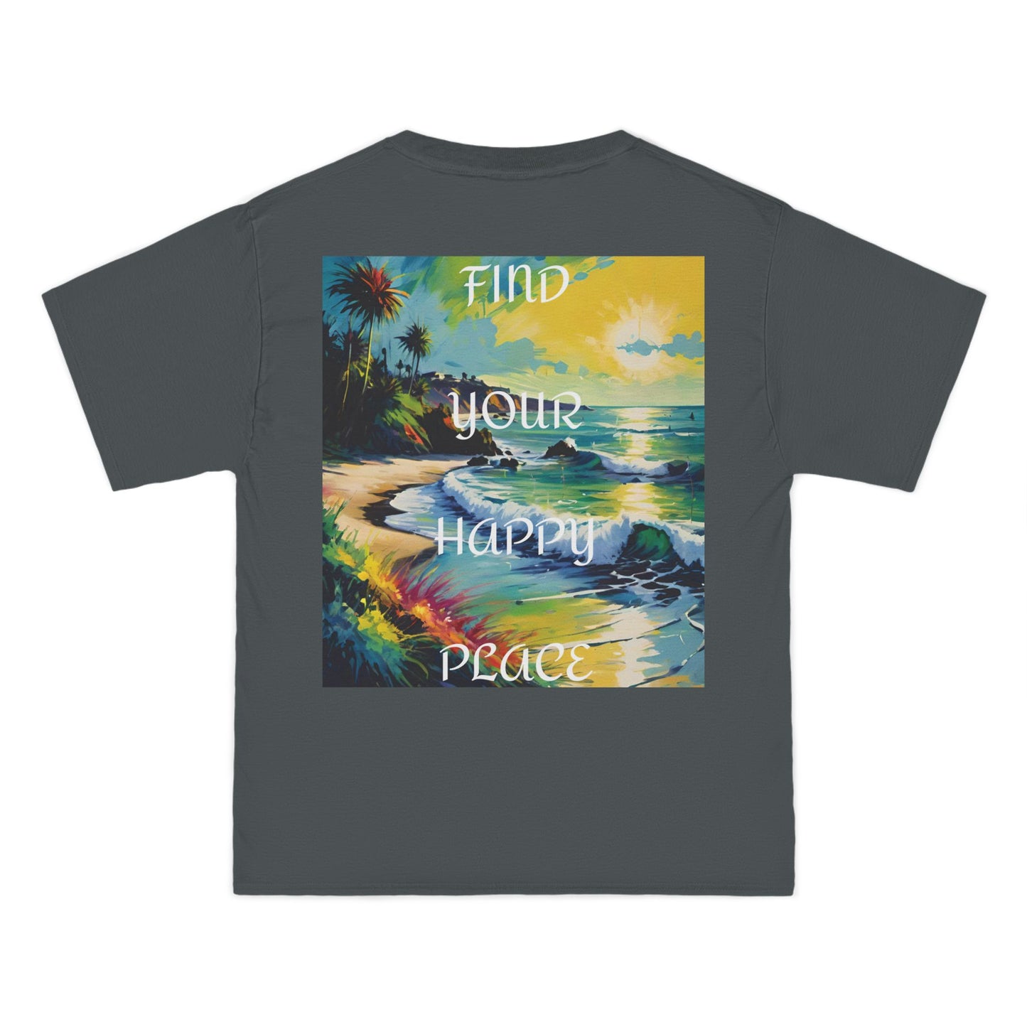 DECODED | FIND YOUR HAPPY PLACE | Unisex Beefy-T® Short-Sleeve T-Shirt