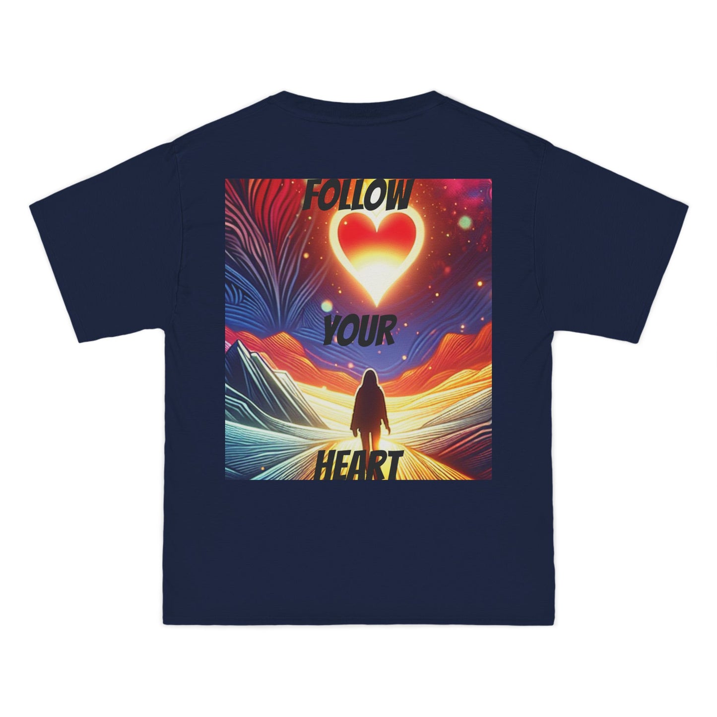 DECODED | FOLLOW YOUR HEART | Unisex Beefy-T® Short-Sleeve T-Shirt