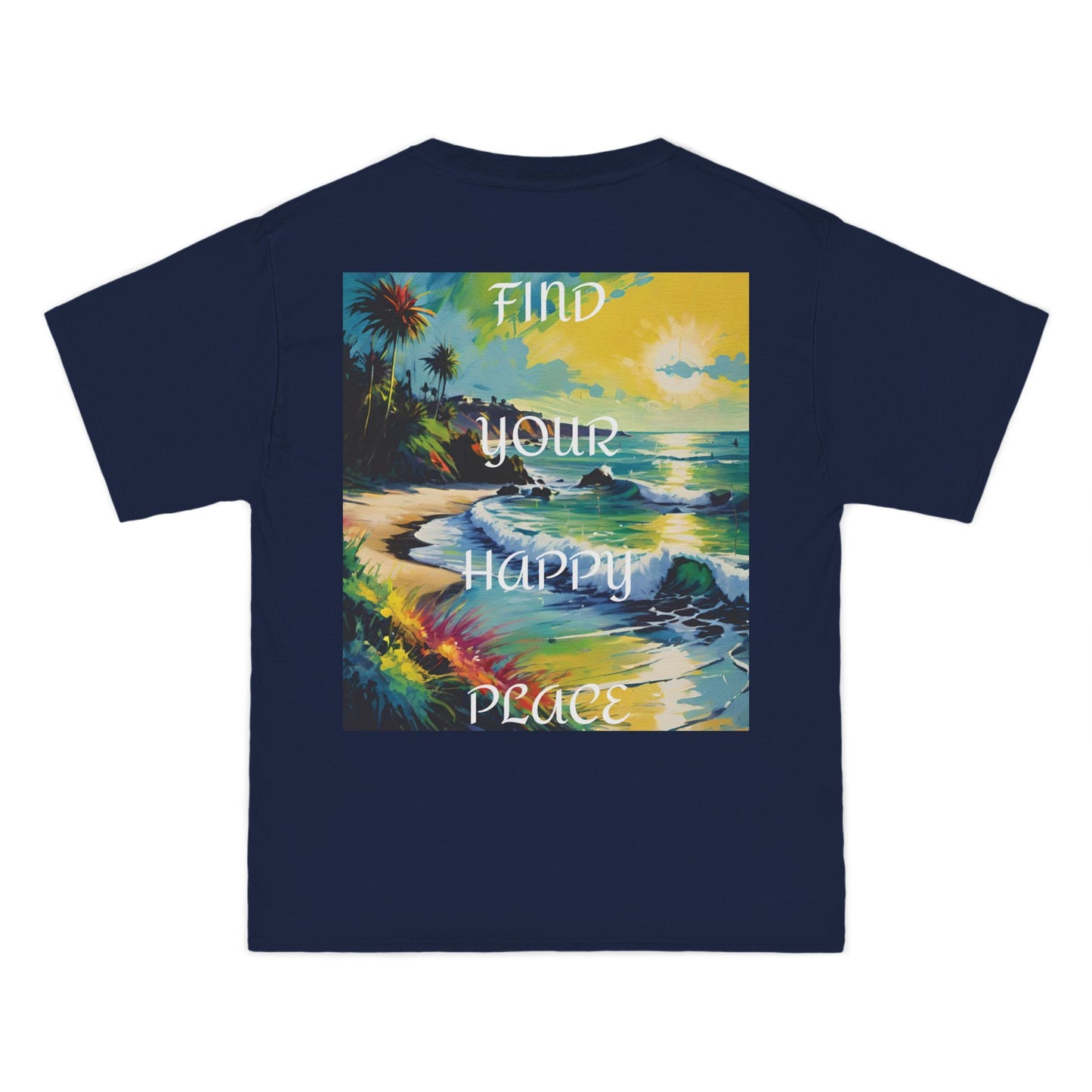 DECODED | FIND YOUR HAPPY PLACE | Unisex Beefy-T® Short-Sleeve T-Shirt