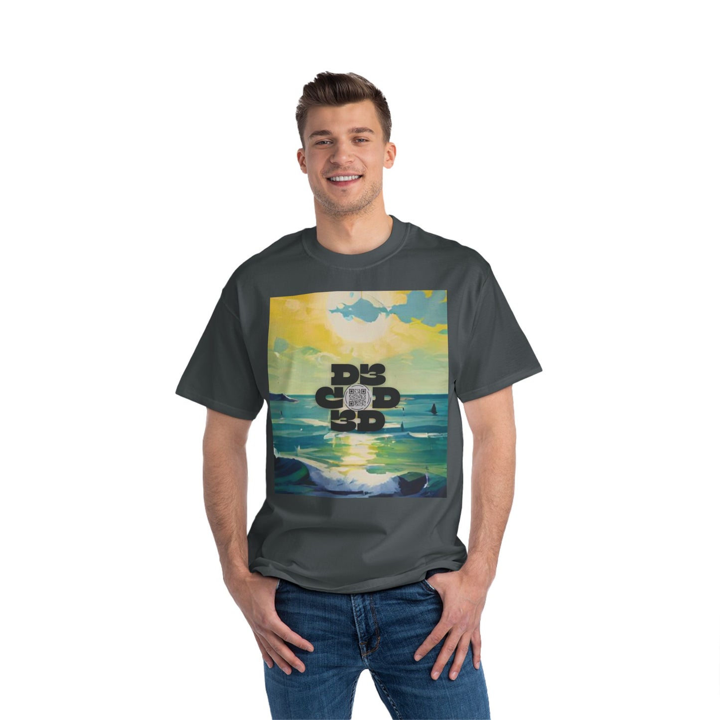 DECODED | FIND YOUR HAPPY PLACE | Unisex Beefy-T® Short-Sleeve T-Shirt