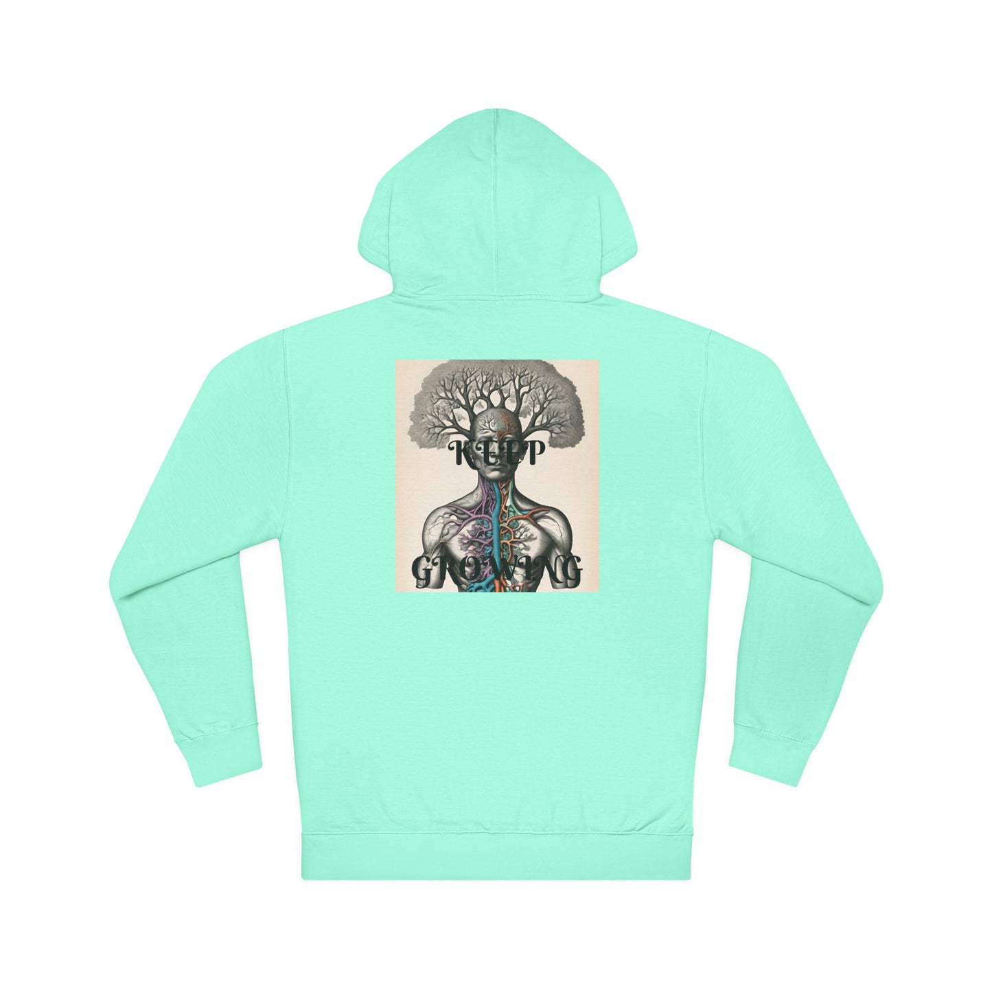 DECODED | KEEP GROWING | Unisex Hooded Sweatshirt