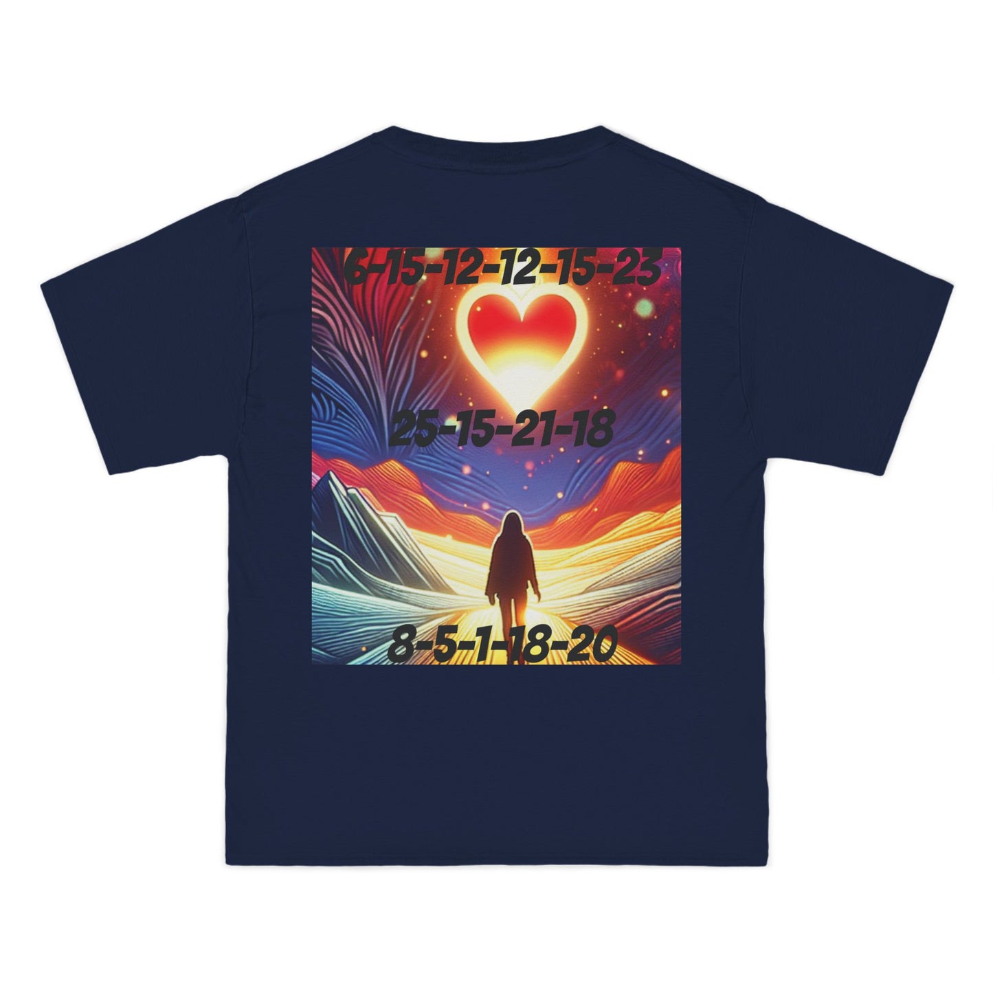 ENCODED | FOLLOW YOUR HEART Unisex Beefy-T® Short-Sleeve T-Shirt