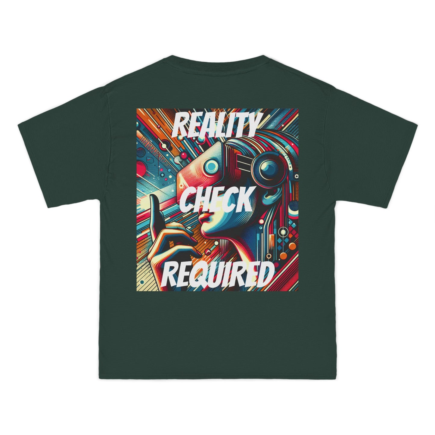 DECODED | REALITY CHECK REQUIRED | Unisex Beefy-T® Short-Sleeve T-Shirt