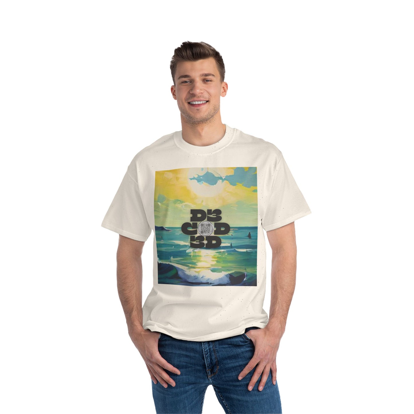 DECODED | FIND YOUR HAPPY PLACE | Unisex Beefy-T® Short-Sleeve T-Shirt