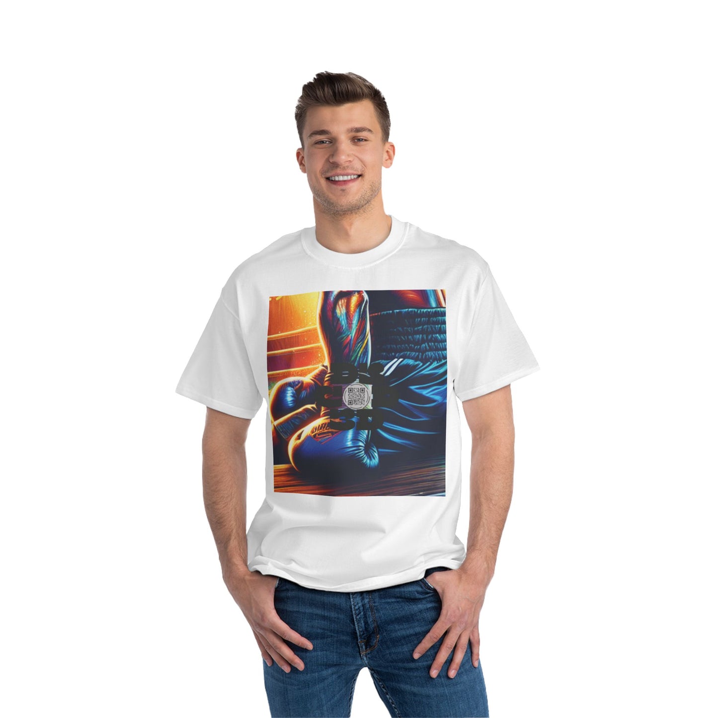 ENCODED | DEFY DEFEAT Unisex Beefy-T® Short-Sleeve T-Shirt