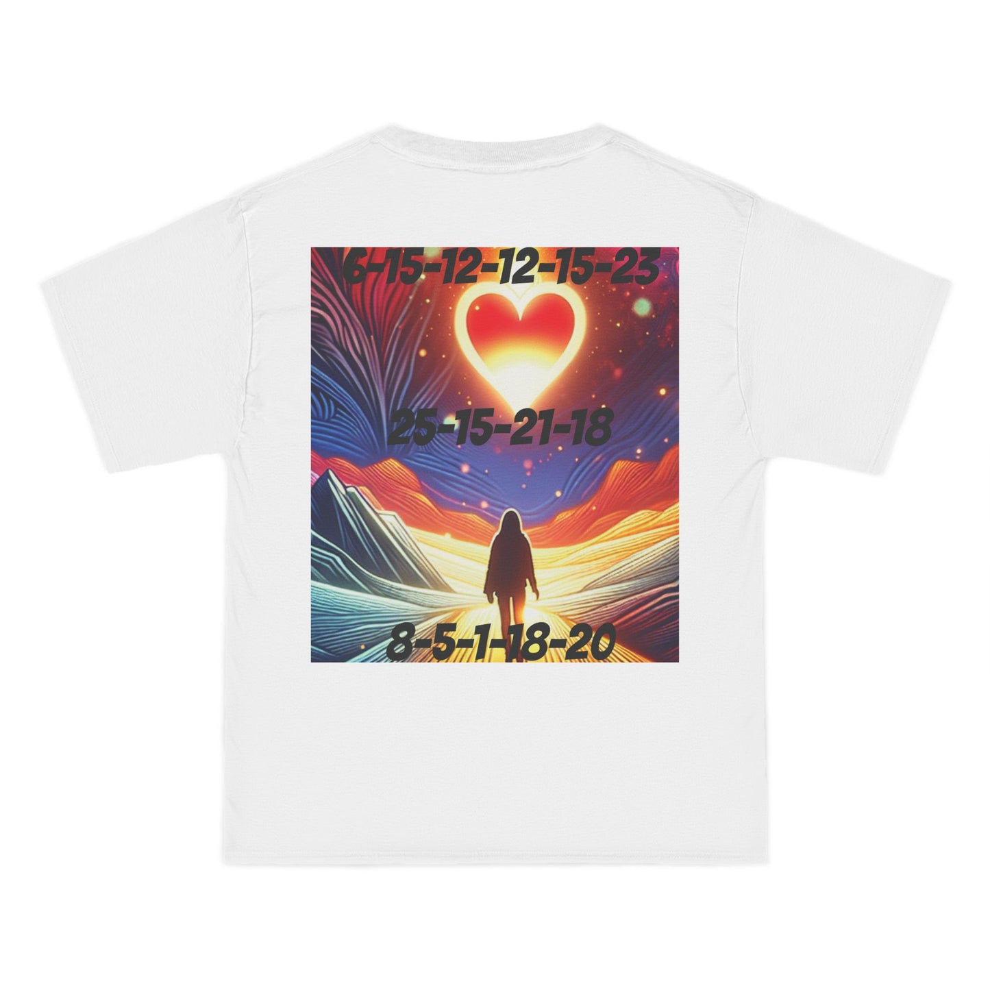 ENCODED | FOLLOW YOUR HEART Unisex Beefy-T® Short-Sleeve T-Shirt