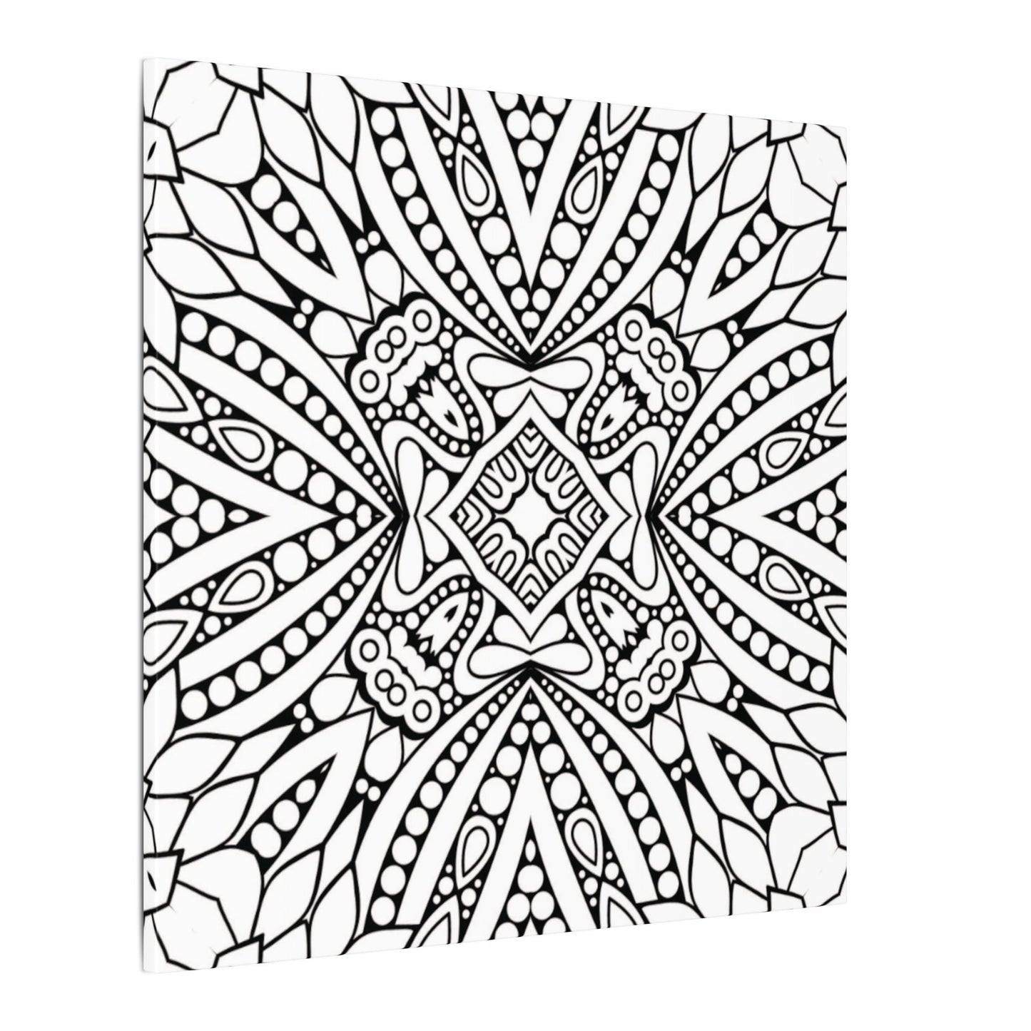 Paint-Your-Own Mandala Canvas Design #49, Stretched, 0.75" (Multi-Size)