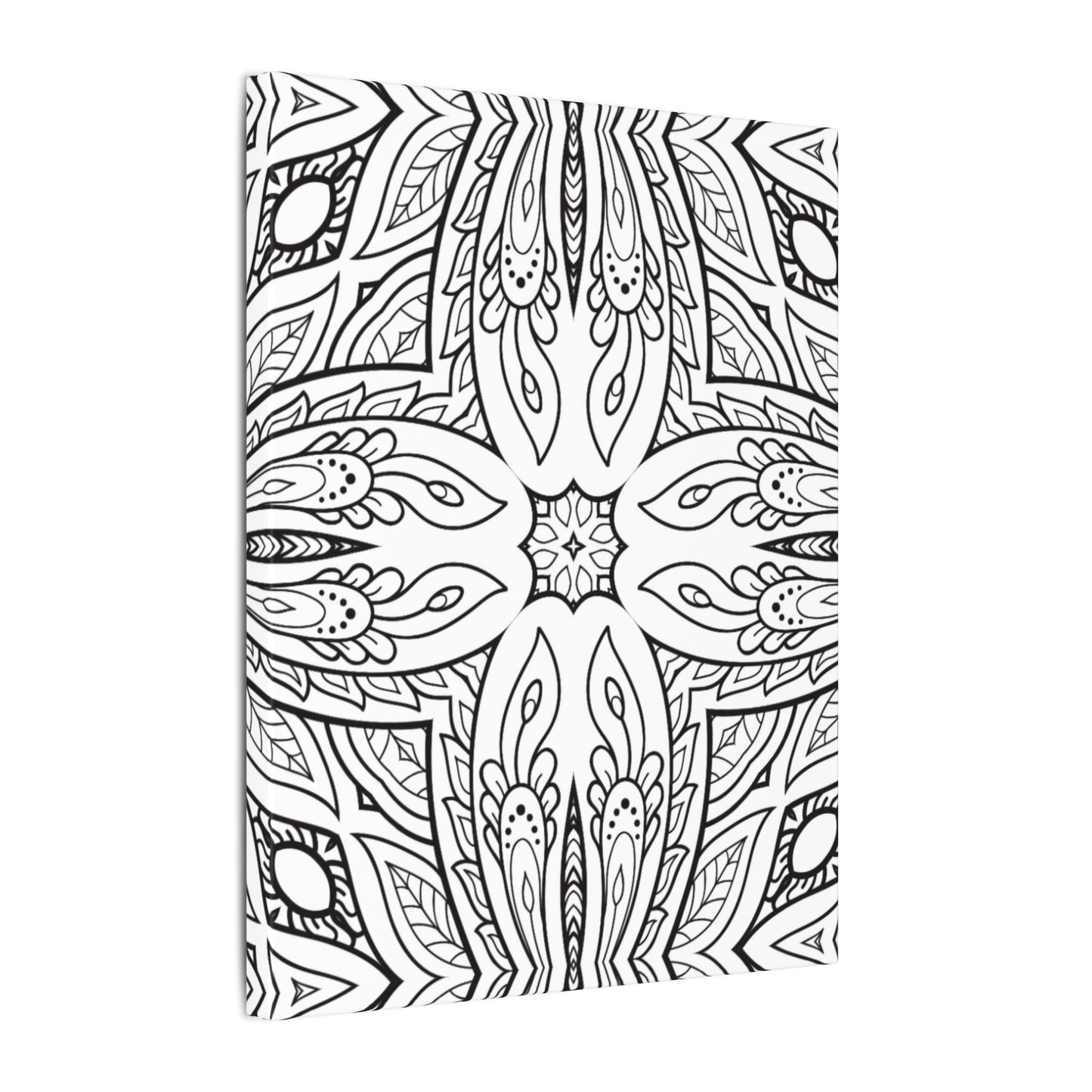 Paint-Your-Own Mandala Canvas Design #10, Stretched, 0.75" (Multi-Size)