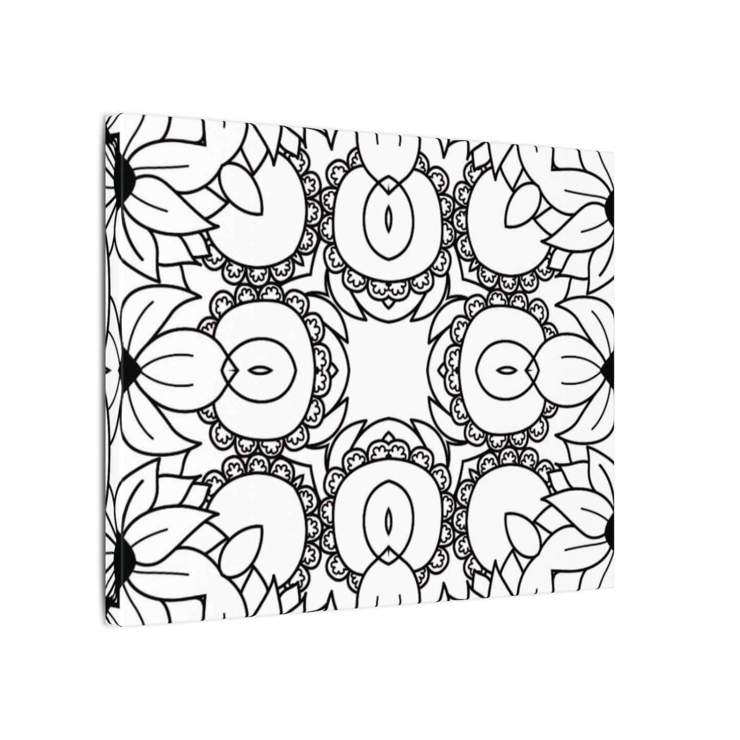Paint-Your-Own Mandala Canvas Design #48, Stretched, 0.75" (Multi-Size)
