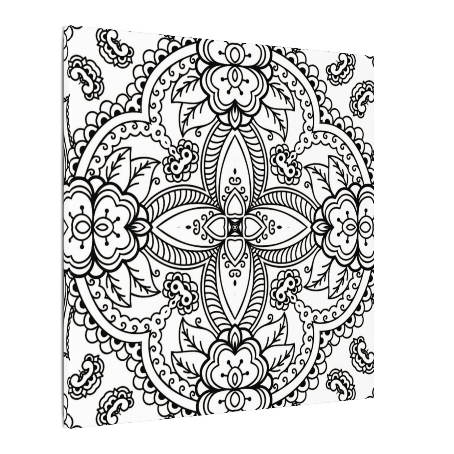 Paint-Your-Own Mandala Canvas Design #42, Stretched, 0.75" (Multi-Size)