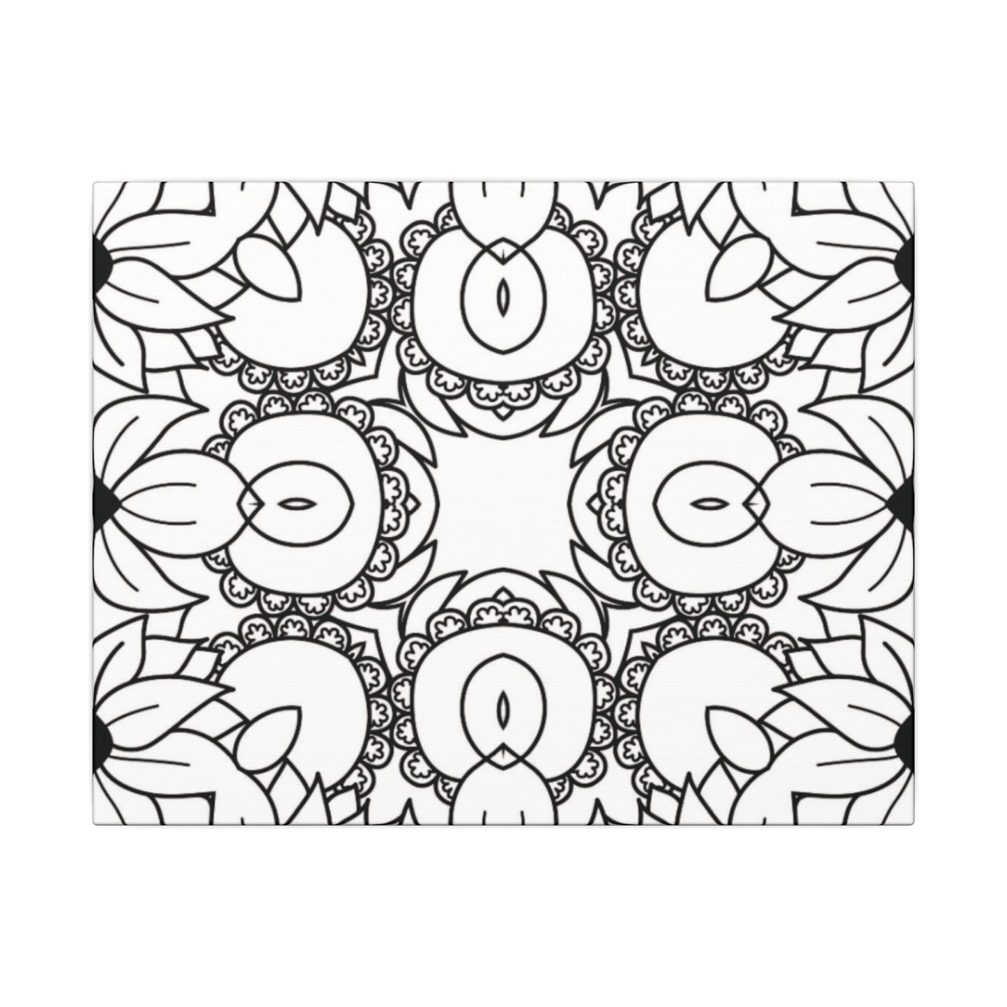 Paint-Your-Own Mandala Canvas Design #48, Stretched, 0.75" (Multi-Size)