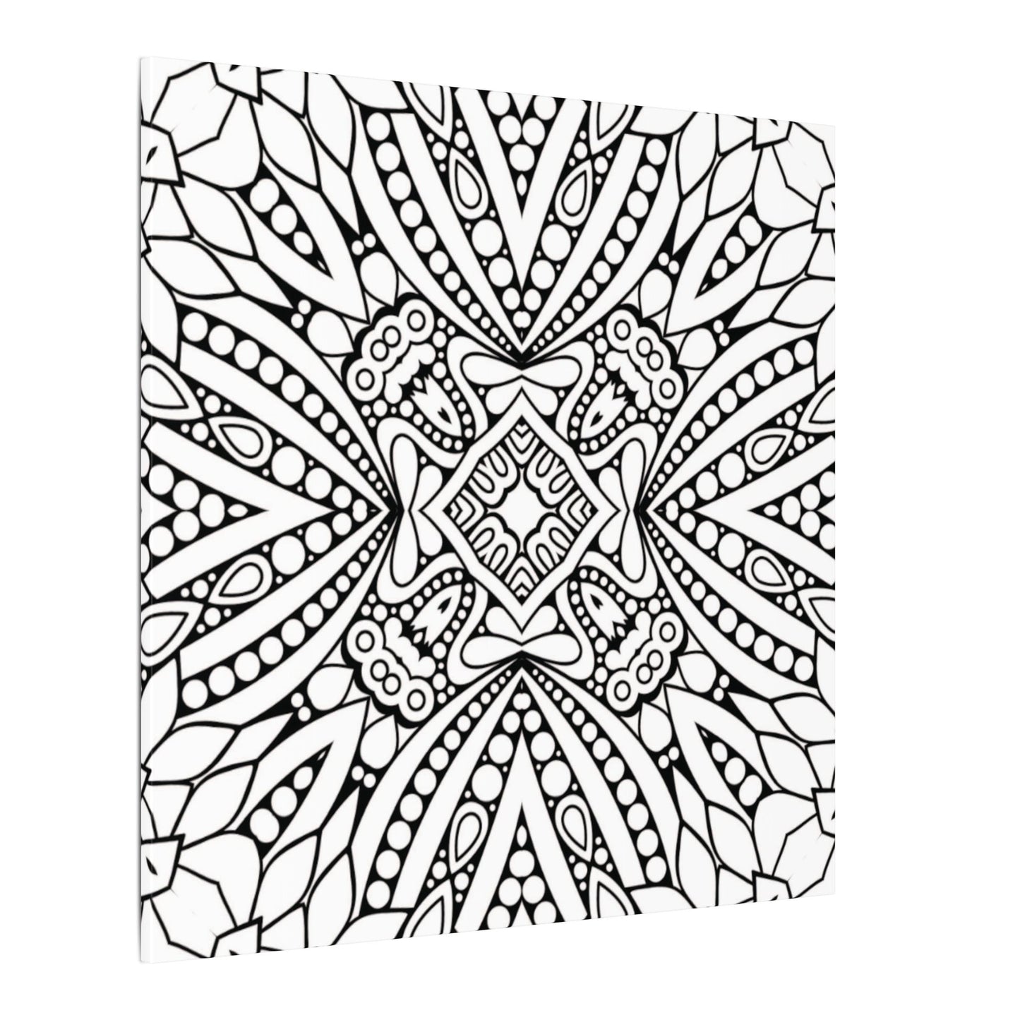 Paint-Your-Own Mandala Canvas Design #49, Stretched, 0.75" (Multi-Size)