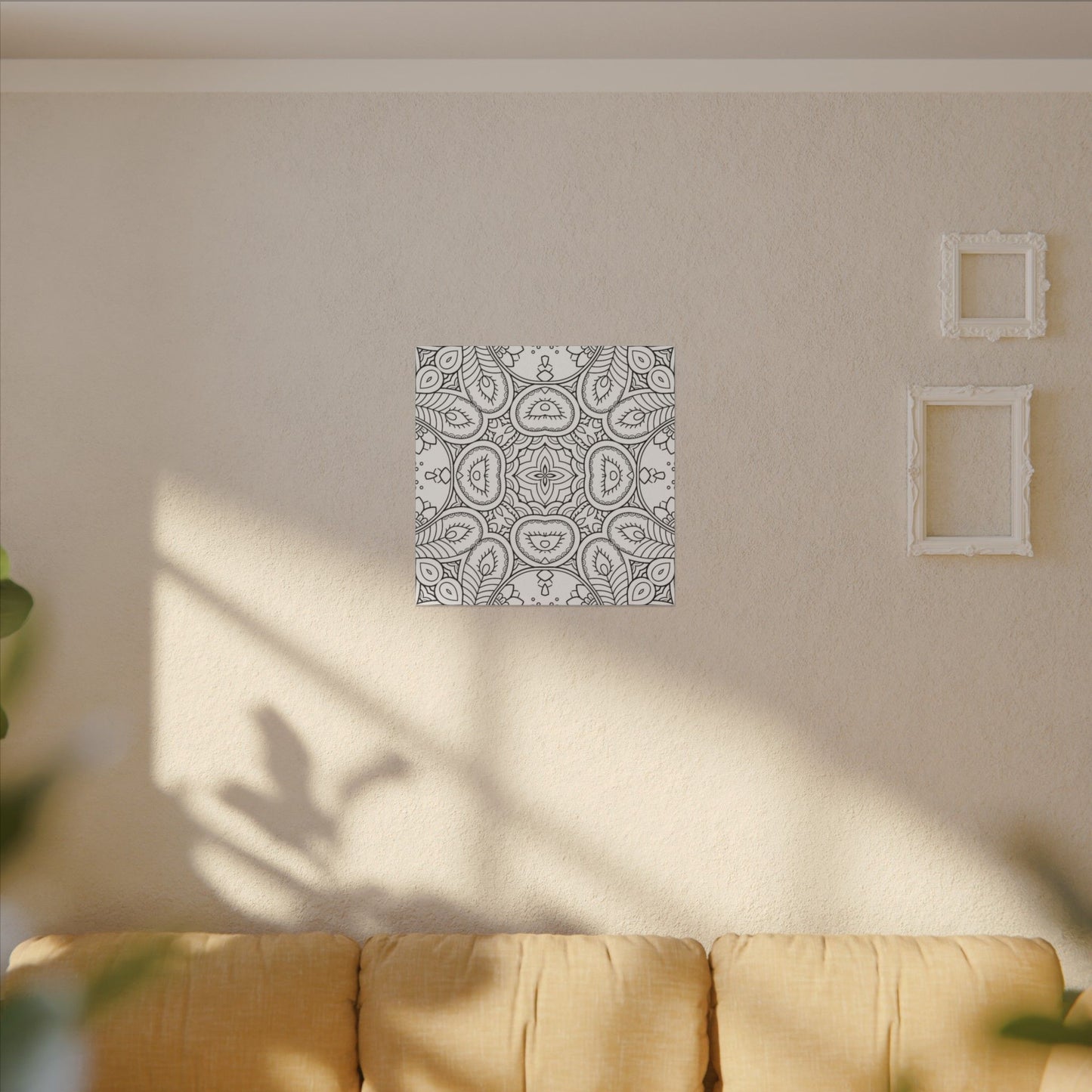 Paint-Your-Own Mandala Canvas Design #24, Stretched, 0.75" (Multi-Size)