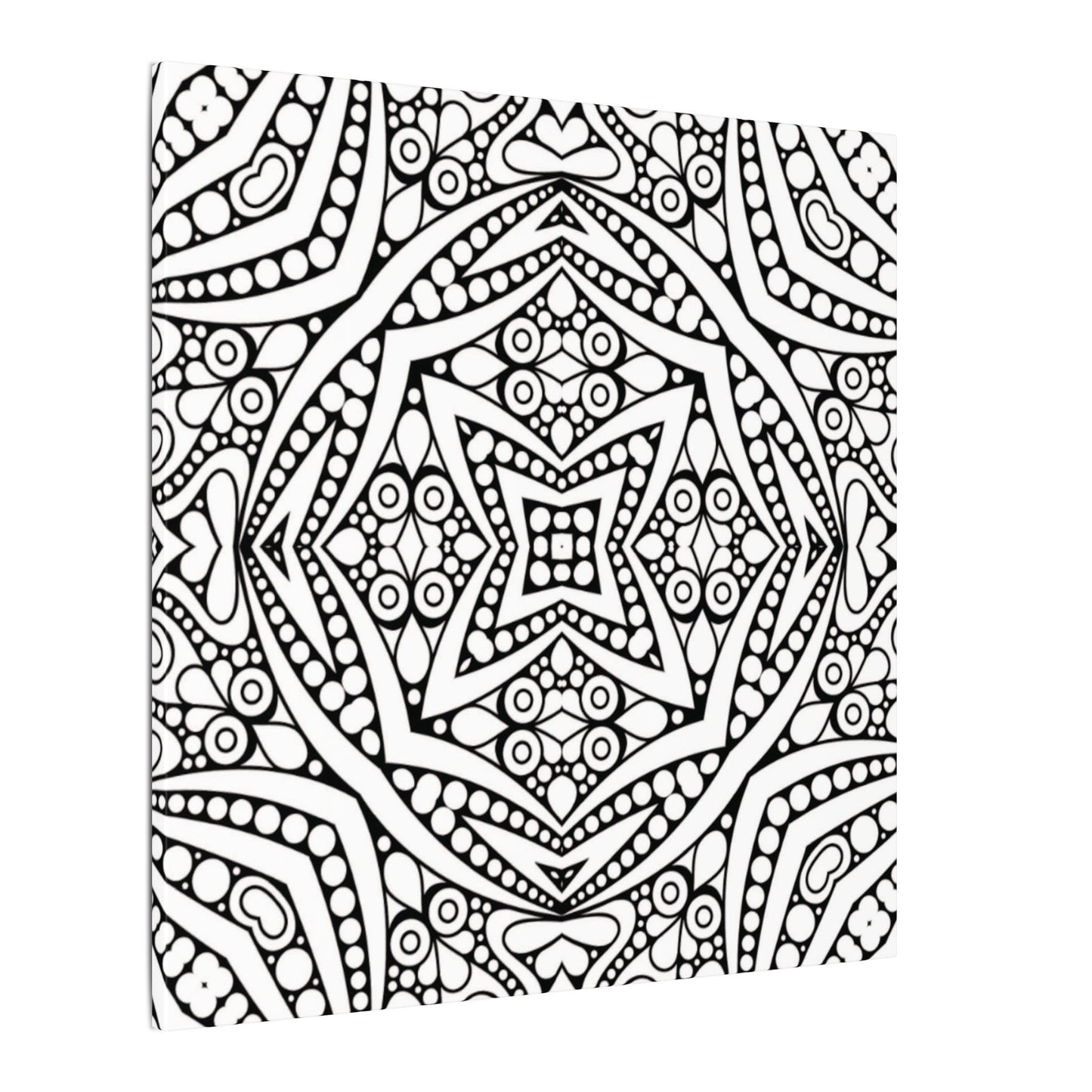 Paint-Your-Own Mandala Canvas Design #38, Stretched, 0.75" (Multi-Size)