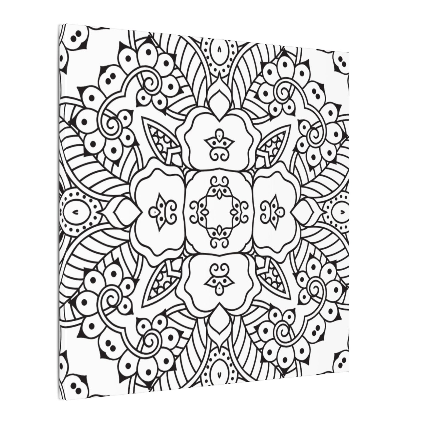 Paint-Your-Own Mandala Canvas Design #15, Stretched, 0.75" (Multi-Size)