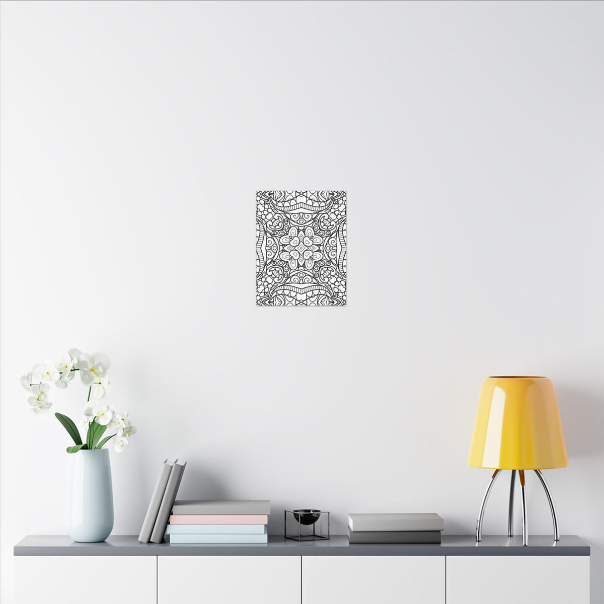 Paint-Your-Own Mandala Canvas Design #26, Stretched, 0.75" (Multi-Size)