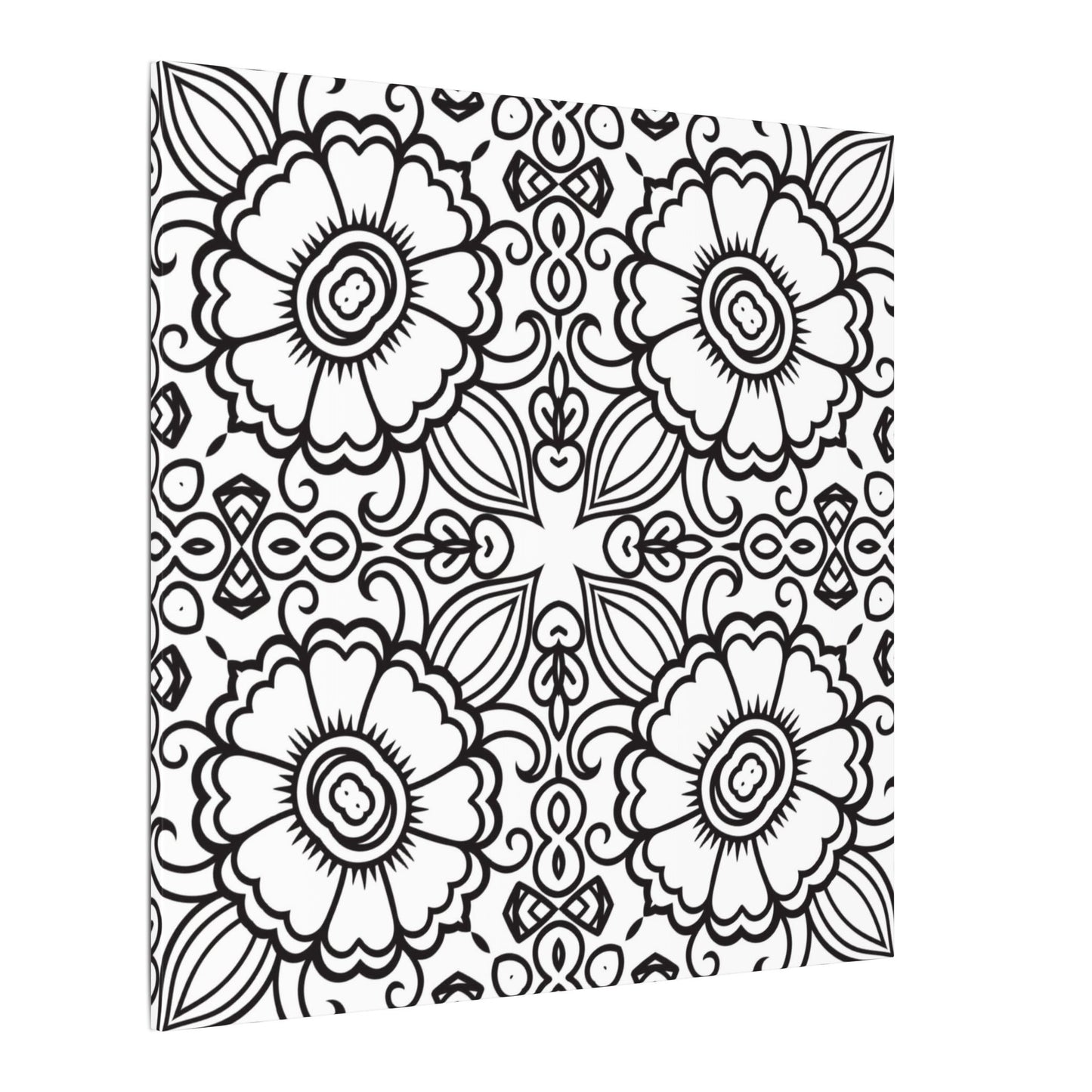Paint-Your-Own Mandala Canvas Design #29, Stretched, 0.75" (Multi-Size)