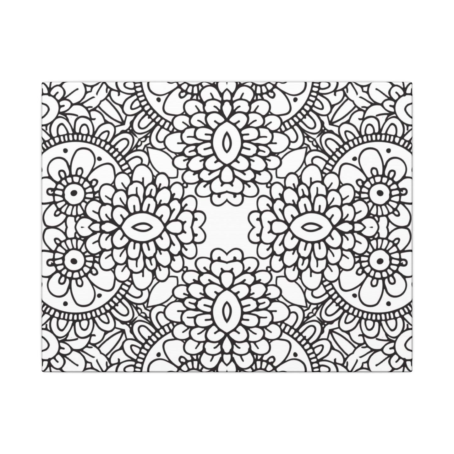 Paint-Your-Own Mandala Canvas Design #11, Stretched, 0.75" (Multi-Size)
