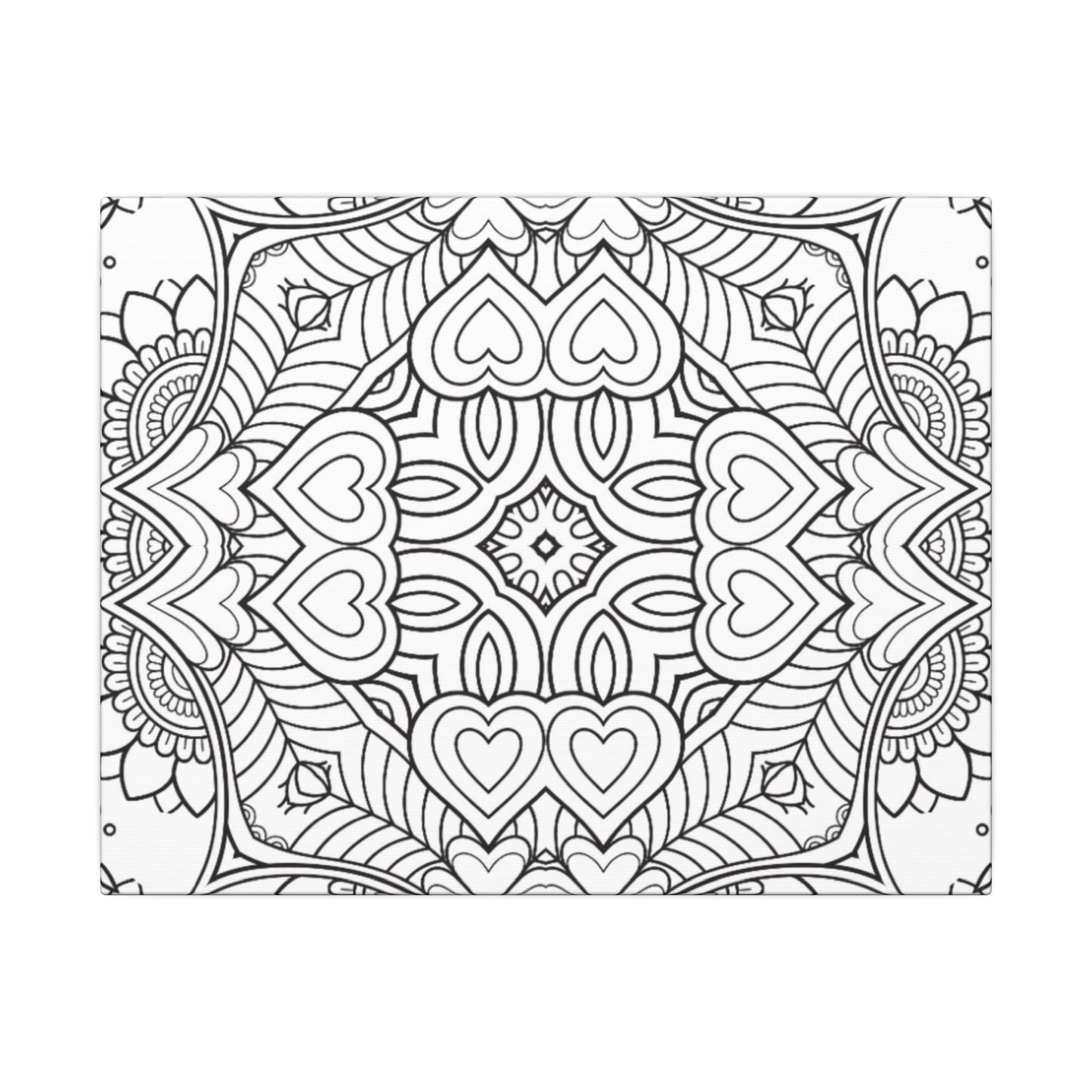 Paint-Your-Own Mandala Canvas Design #7, Stretched, 0.75" (Multi-Size)
