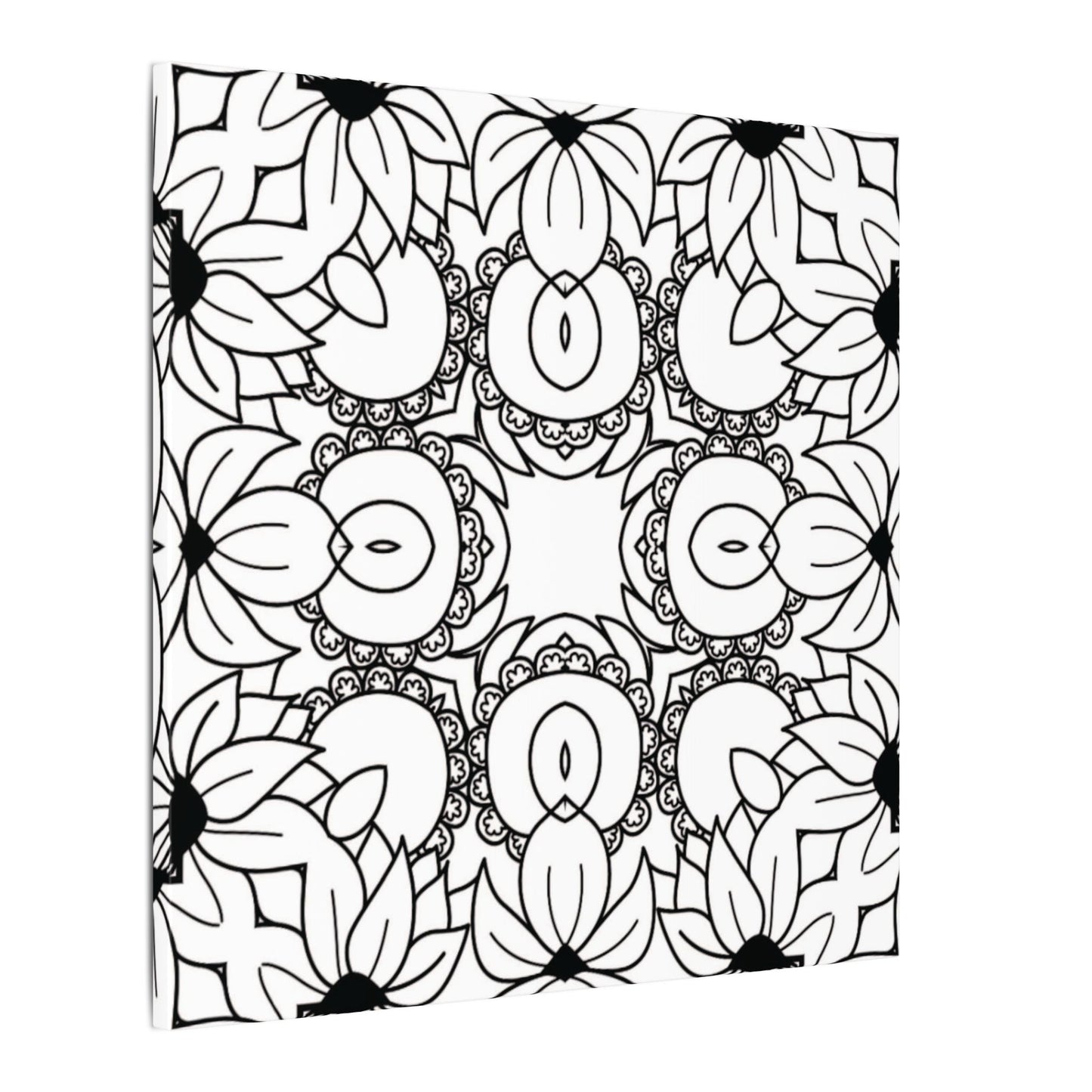 Paint-Your-Own Mandala Canvas Design #48, Stretched, 0.75" (Multi-Size)