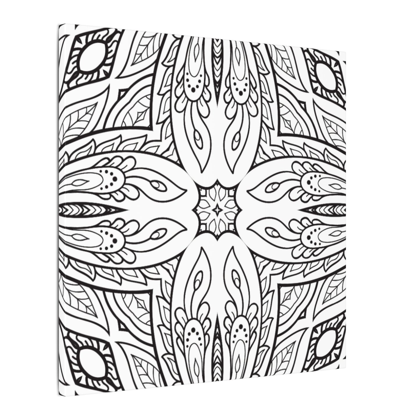 Paint-Your-Own Mandala Canvas Design #10, Stretched, 0.75" (Multi-Size)